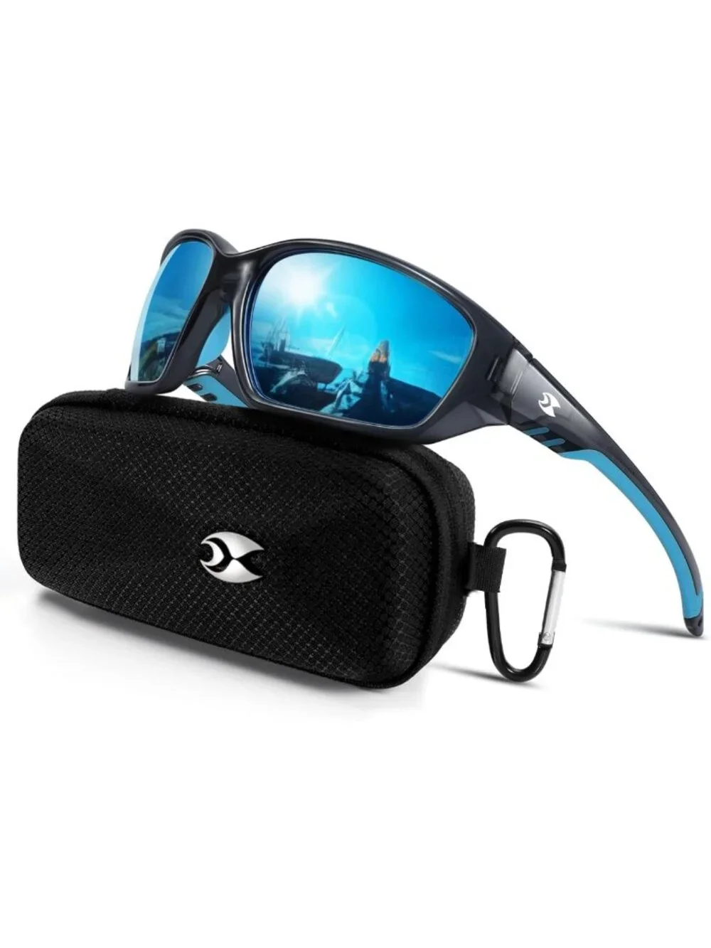 Polarized UV400 Sports Sunglasses for Men & Women - Wrap Around Goggles for
